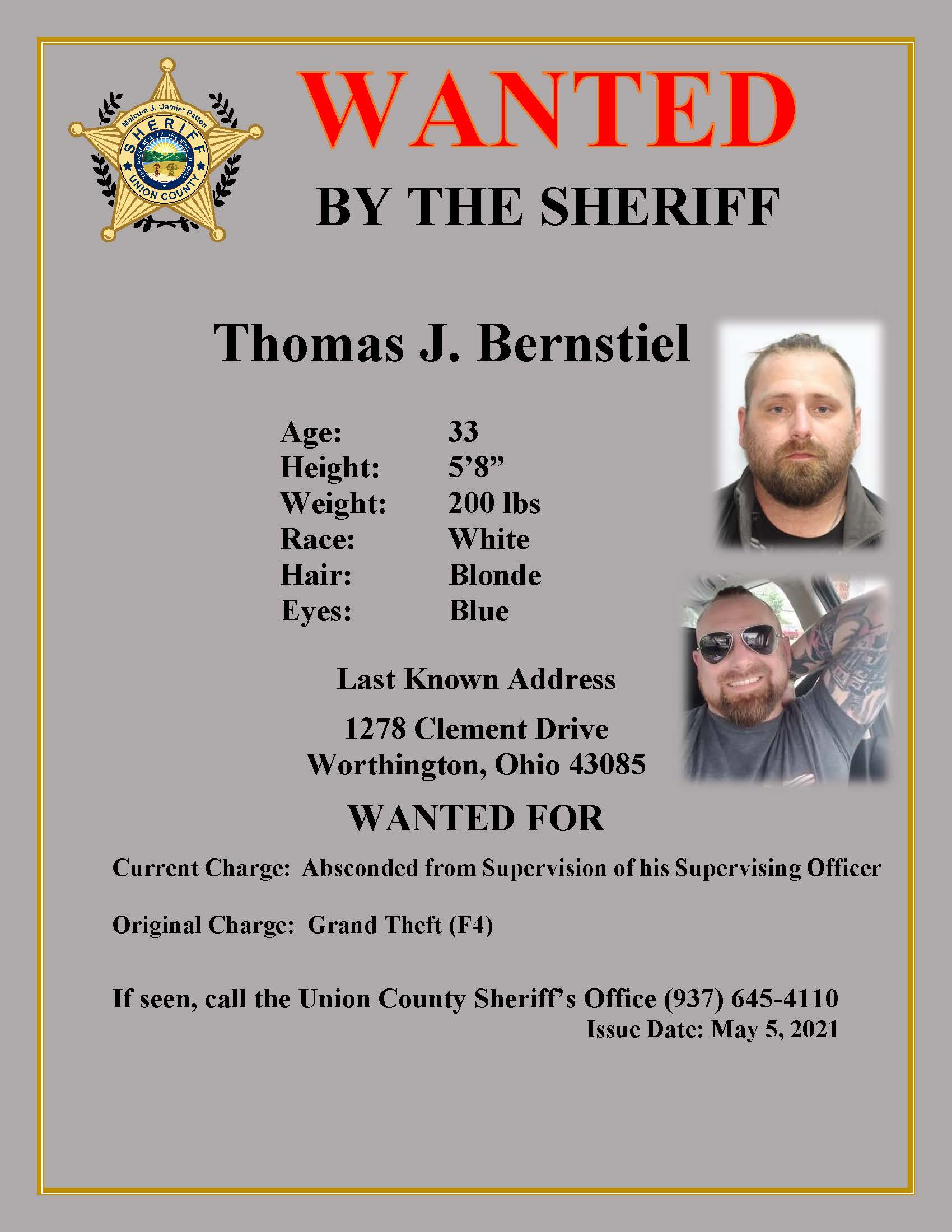 Union County, OhioUnion County Most Wanted